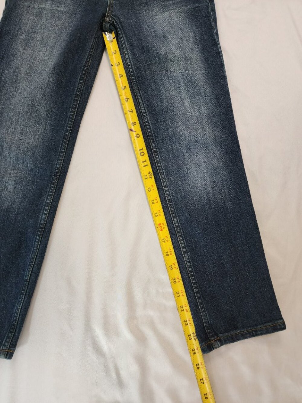 Free People Cropped Slim Skinny Jeans Size 26 Medium Wash Stretch Denim - Picture 6 of 8